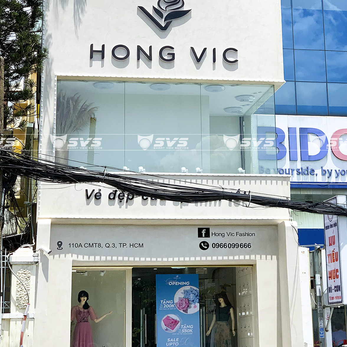 Hệ thống camera và wifi cho shop HongVic