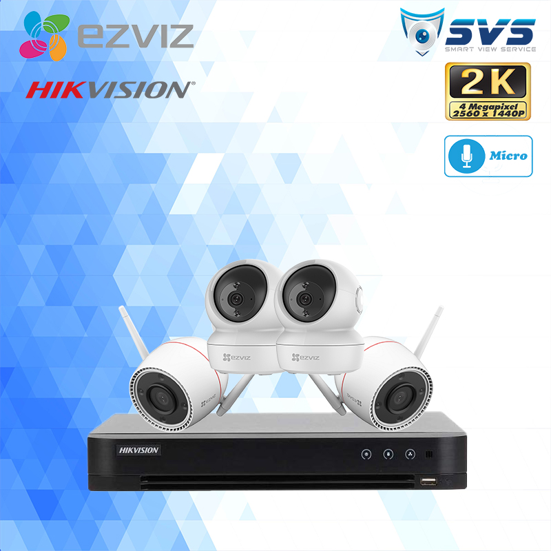 Trọn bộ 4 Camera EZVIZ C6N & C3TN OutPro 4MP