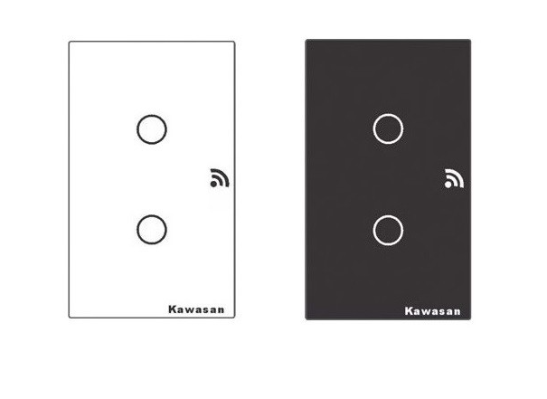 CÔNG TẮC CẢM ỨNG wifi MẶT CHỮ NHẬT CT2-WIFI (2 NÚT)