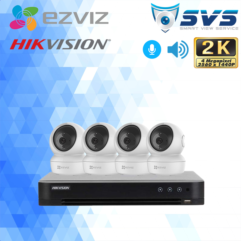 Trọn bộ 4 Camera EZVIZ C6N 4MP