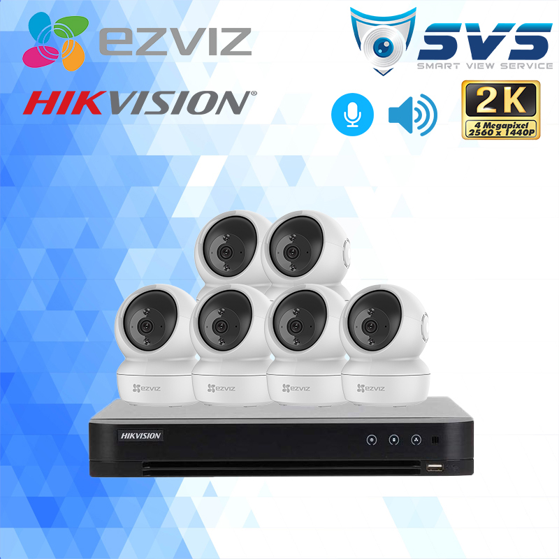 Trọn bộ 6 Camera EZVIZ C6N 4.0MP