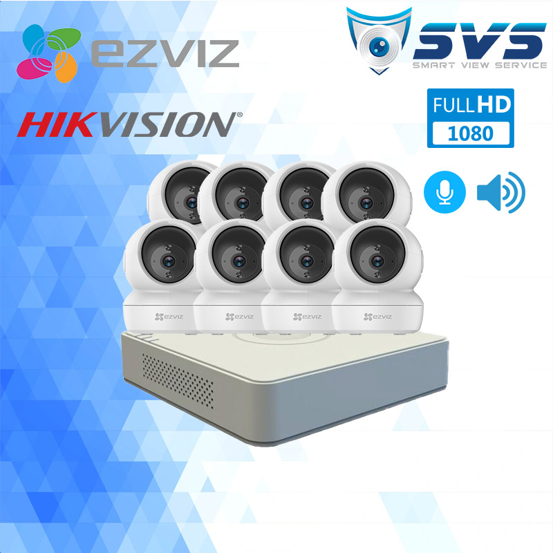 Trọn bộ 8 Camera EZVIZ C6N 2.0MP