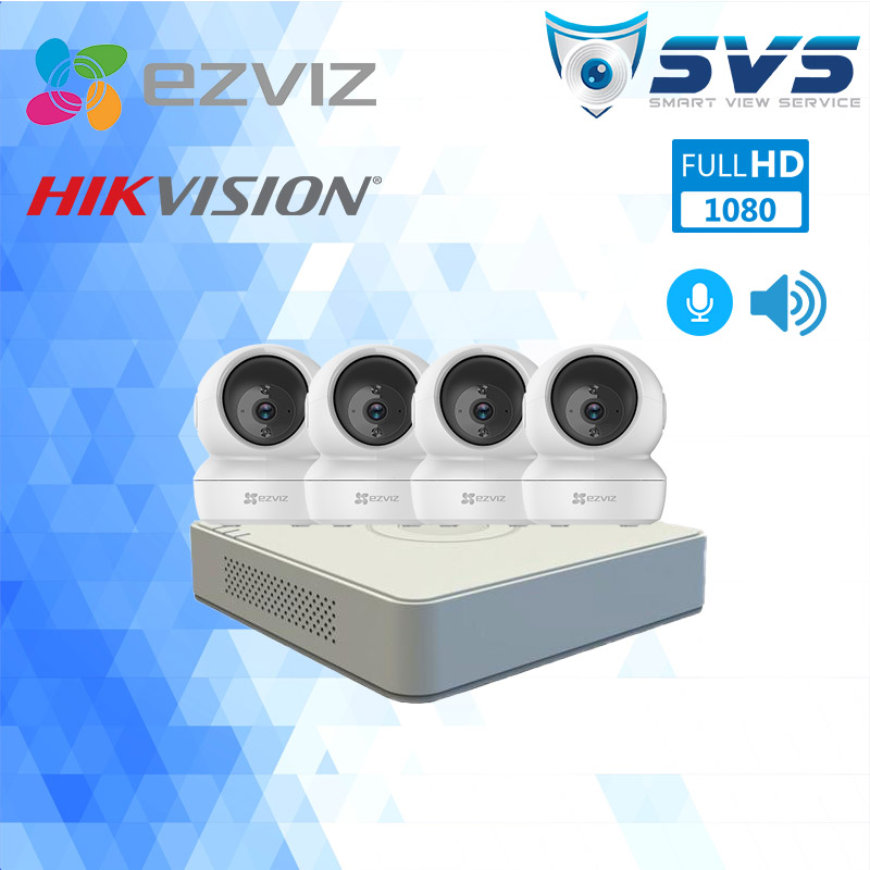 Trọn bộ 4 Camera EZVIZ C6N 2MP