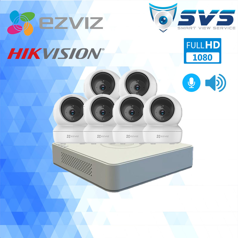 Trọn bộ 6 Camera EZVIZ C6N 2MP