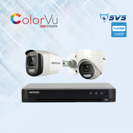Trọn Bộ 2 Camera Hikvision Colorvu 2.0MP